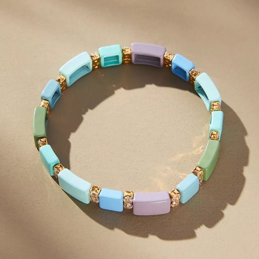 Anthropologie Crystal Chicklet Bracelet